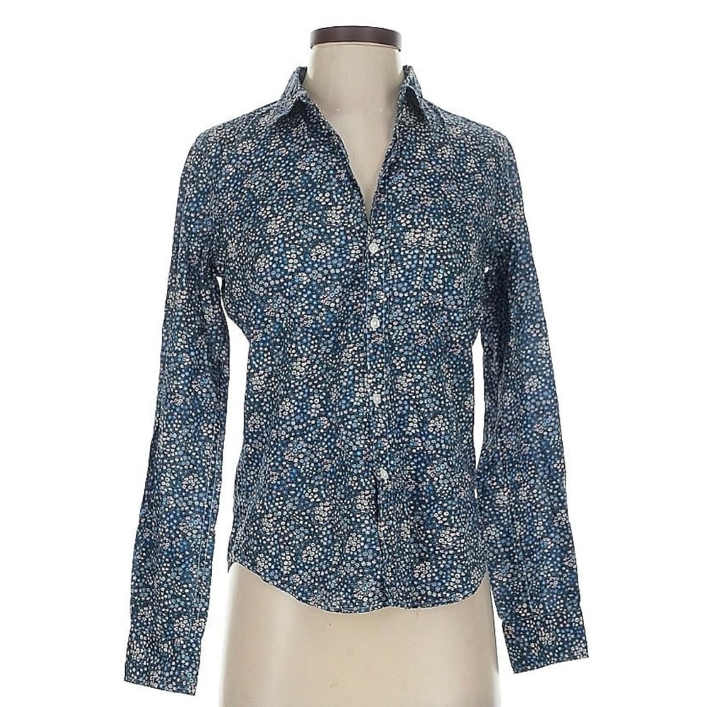 Frank & Eileen Navy Floral Button Down Shirt